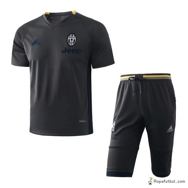 Camiseta Entrenamiento Juventus Conjunto Completo 2017/18 Negro